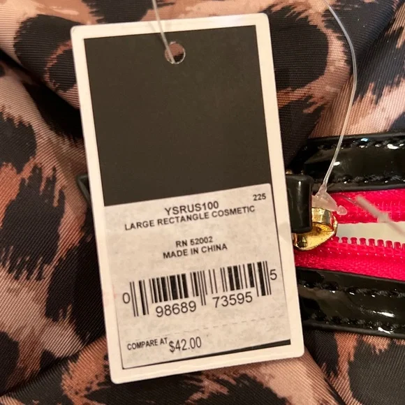 New Juicy Couture Leopard Print Makeup Bag with Tags !! - Picture 7 of 8